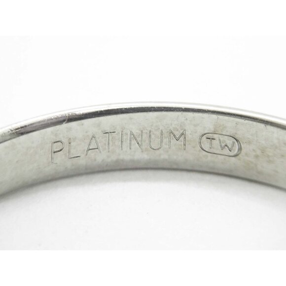 Tessler & Weiss Thin 3mm Wide Wedding Band Ring Platinum Size 10.25 - Picture 6 of 6